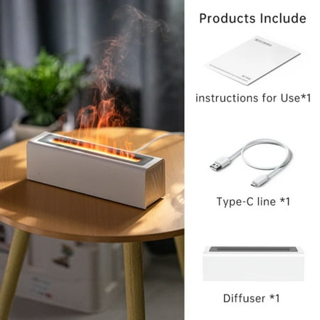 

Transform Your Bedroom with Exquisite Colorful 150ml USB Aromatherapy Essential Oil Diffuser - Create Vibrant Flame Effect Enjoy Fragrance Humidifier and Air Purifier