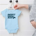 thumbnail image 5 of Cute Daddy's Gaming Buddy Gamer Dad Romper Boys or Girls Infant Baby Brisco Brands 6M, 5 of 6