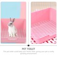 thumbnail image 5 of Frcolor Litter Box Rabbit Toilet Potty Bunny Pan Corner Pet Tray Rabbits Small Bedding Trainer Travel Cat Train  Training, 5 of 7