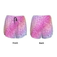 thumbnail image 5 of Lsque Fun Rainbow Printed Women's Running Shorts with Liner Pockets,Elastic Quick Dry Workout Athletic Gym Yoga Shorts,Womens High Waist Shorts-Medium, 5 of 9