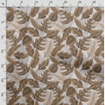 thumbnail image 3 of Soimoi Leaves Printed,Cuddle Minky Fabric, Sewing Fabric by The Yard 56 Inch Wide,Decorative Plush Soft Fabric, Baby Garments, Toys and Blankets, Brown, 3 of 5