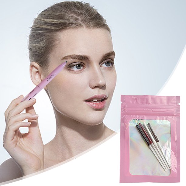 Pluma de maquillaje 4 en 1 para retoque facial, resistente al agua, herramienta de belleza de color fácil para viajes