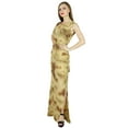 thumbnail image 2 of Bimba Women Long Rayon Maxi Dress Tie & Dye Brown Summer Wear Sleeveless Gown, 2 of 5
