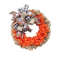 thumbnail image 2 of Home decor ZKCCNUK Thanksgiving Door Wreath For Front Door Pumpkin Wreath With Plaid Bows Decor For Fall Decorations Indoor Outdoor Indoor Outdoors, 2 of 9