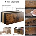 thumbnail image 6 of Nightstand, End Table, Bedside Table, Small Tall Dresser for Bedroom with 3 Storage Drawer, Chest of Drawers Fabric Dressers with Steel Frame, Wooden Top & Front for Living Room, 6 of 9