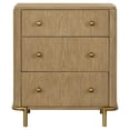 thumbnail image 3 of Miekor Furniture Sand Wash 3-drawer Nightstand with USB Ports BS7125, 3 of 6