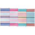 thumbnail image 6 of Kaufman - 12 Pack Sand Free Fouta Stripe Beach Towel Set - Large 36" X 70" Brushes Sand Easily, 6 of 6