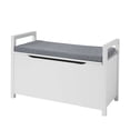 thumbnail image 2 of SoBuy FSR76-W Banc de Rangement avec Dessus Relevable et Coussin de Siège, Banc avec Coffre de Rangement, Coffre à Jouets, 2 of 6