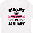 thumbnail image 4 of Inktastic Queens Are Born in January Boys or Girls Long Sleeve Toddler T-Shirt, 4 of 5
