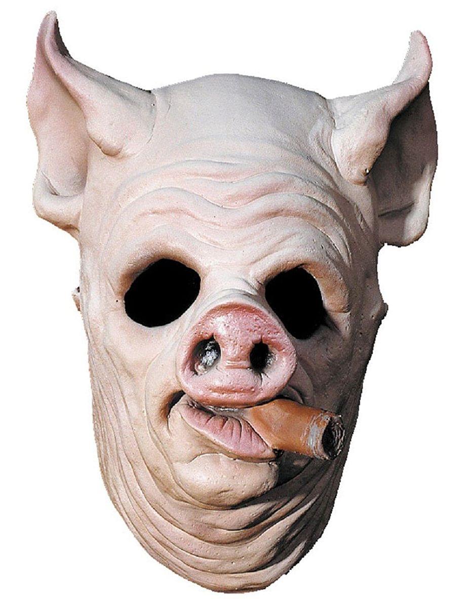 Pig Out Adult Halloween Latex Mask Accessory Pig Out Adult Halloween Latex Mask Accessory