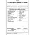 thumbnail image 3 of Bus Driver's Vehicle Inspection Report 5-pk. - Book Format, 3-Ply Carbonless, 5.5" x 8.125", 31 Sets of Forms Per Book, 3 of 6