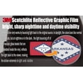 thumbnail image 2 of (x10) 3M Reflective Arkansas and US Flag Stickers | Versatile & High Quality Safety Decals | Hard hats, laptops, bikes, toolboxes, 2 of 3