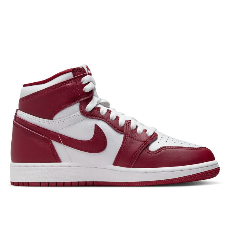 Big Kid s Jordan 1 Retro High OG Artisanal Red Wht Team Red FD1437 160 4.5 Walmart