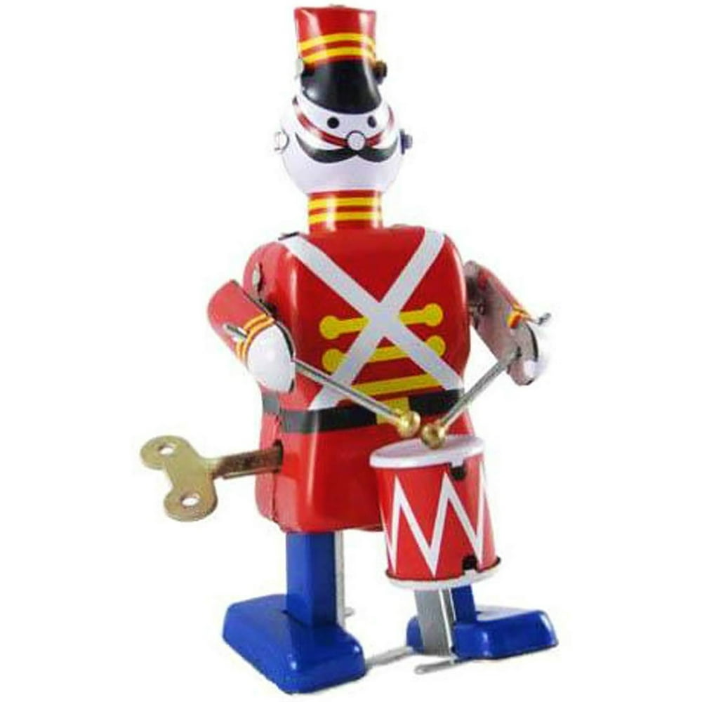 Holiday Soldier Drummer Vintage Windup Retro Tin Toy