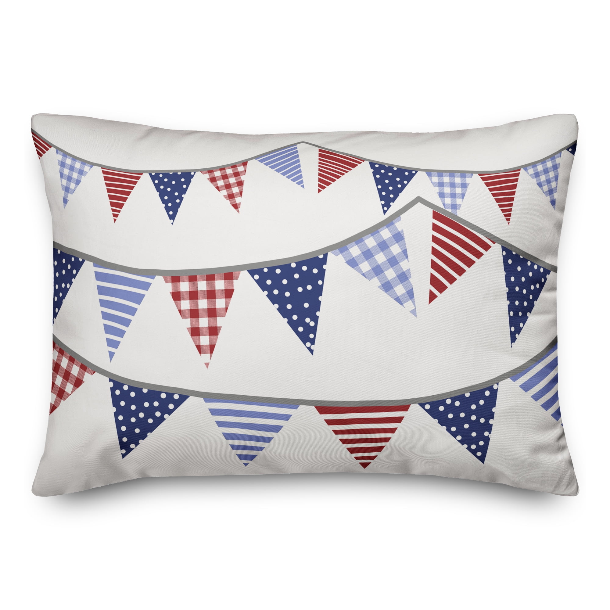 Creative Products Patriotic Garland 14 x 20 Indoor / Outdoor Pillow