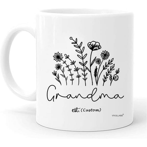 Mothers Day Gift for Grandma - Promoted To Grandma 2025 Mug, Promoted To Grandmother Mug, New Grammy Gifts First Time, Grandmas Mugs Gift For New Nana, Gigi, Mimi, Mamaw, Grandmother To Be Gifts