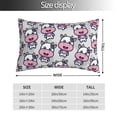 thumbnail image 2 of Rateoe Baby Cow Pattern Decorative Pillow Case,Throw Pillow Covers,Plush Pillow Cover,Soft Pillow Case,Velvet Pillow Case-16"x24", 2 of 6