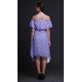 thumbnail image 3 of Bimba Tunique à Épaules Dénudées Imprimée pour Femmes Robe de Soirée Col Rond-Moyenne, 3 of 6