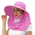thumbnail image 1 of Sombrero de sol para mujer, versión de coche eléctrico Anti-uv, con estampado de cadena superior grande, se puede desmontar, venta al por mayor, protector solar, 1 of 4