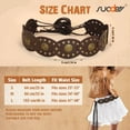 thumbnail image 6 of Women's Western Wide Belt Cowgirl Boho Disc Belt for Dresses Jeans, 6 of 6
