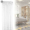 thumbnail image 2 of Luxtrada String Door Window Curtain Beads Room Divider Crystal Tassel Fringe Beaded Panel Crystal Beaded Curtain Tassel Curtain 100CMX200CM, 2 of 9
