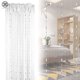 thumbnail image 2 of Cortina de cuentas Luxtrada para puerta y ventana, divisor de ambientes con borlas de cristal, panel de cuentas con flecos, cortina de cuentas de cristal, 100 cm x 200 cm, 2 of 8