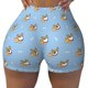 thumbnail image 2 of Fotbe Cute Cartoon Corgi Shorts Sin Costuras – Shorts Deportivos de Cintura Alta para Mujer, Elásticos para Gimnasio, Yoga, Running o Ciclismo-Large, 2 of 8