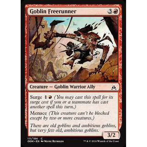 MtG Oath of the Gatewatch Common Goblin Freerunner (Foil) #111