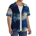 thumbnail image 2 of Fotbe White Jellyfish Dansing in the Ocean Camisa Estampada de Manga Corta para Hombre, Casual de Verano, Estilo Playero, Sin Arrugas-Large, 2 of 5