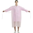 thumbnail image 2 of ProtectX (Pink 10 Pack) Disposable Breathable Polypropylene Isolation Gown with Elastic Knit Cuffs, Covered Back, Extra-Long Double Ties, Universal Size, 2 of 6