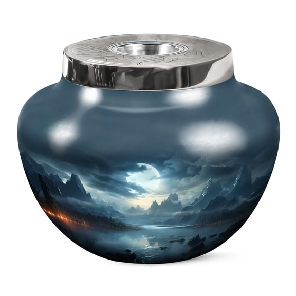 KARYLIZ Mountains Human Urns For Ashes - Urns For Human Ashes - Unique Urn For Human Ashes (Size - 10 INCH)
