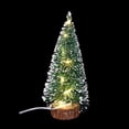 thumbnail image 6 of Christmas Tree, Small Pine Tree with Wooden Bases for Xmas Holiday Party Home Tabletop Tree Decor Warm Light (With Button Battery), 6 of 7
