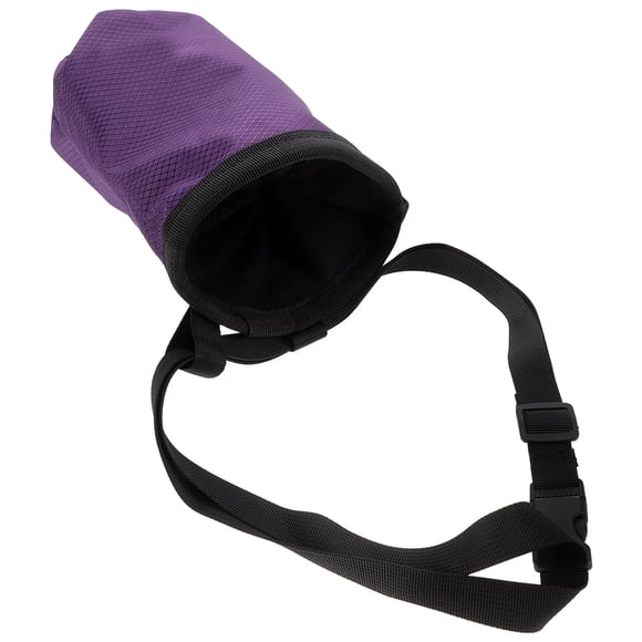 VERDANVERSE Ergonomic Purple Outdoor Climbing Chalk Bag with Storage for Bouldering and Hiking