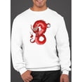 thumbnail image 2 of Angry Red Dragon. Sweatshirt Men -Image by Shutterstock, Male Small, 2 of 4