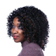 thumbnail image 2 of Peluca Entera de Gran Venta Cabello Corto Femenina Estilo Súper Esponjoso Peluca Negra, 2 of 8