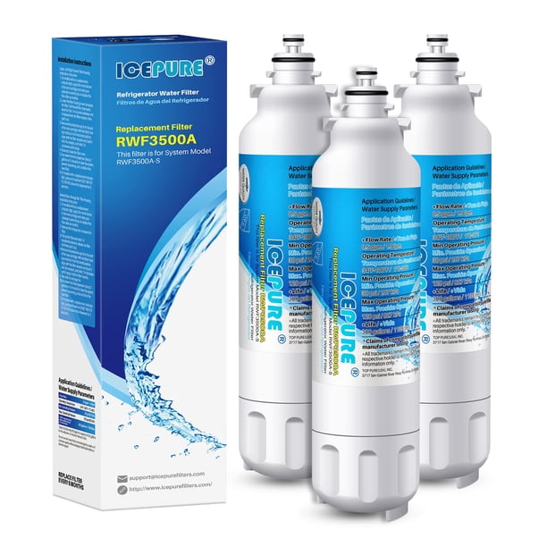 Filtro de agua para nevera ICEPURE ADQ73613401 para LG LT800P