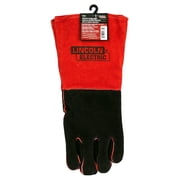Lincoln Electric Industrial Leather Red and Black Welding Gloves