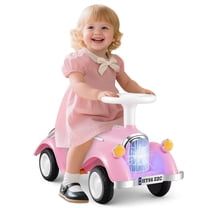 Infans Kids Ride on Push Car with Steering Wheel, Horn & Light, Under Seat Storage