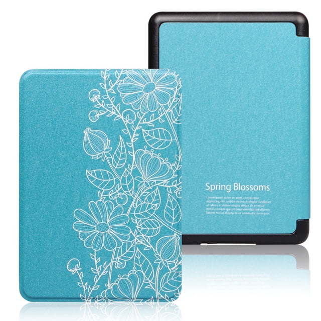 Funda Inteligente De Concha Delgada Pintada Para Kindle 10th J9G29R 2019 Magnética De Cuero PU Ligera Premium Con Sueño Automático/Despertar