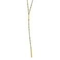thumbnail image 3 of Sterling Silver Gold-tone Square Beads & Vertical Bar with 1in Extender Necklace, 3 of 6