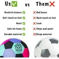 thumbnail image 4 of UNI in The House Soccer Ball - Indoor Size 4 Padded Soccer Ball for Girls (Ages 3+), Boys (Ages 3+) & Adults - Bring Soccer Practice Home - Perfect for Juggling - Gift for Soccer Player, 4 of 6