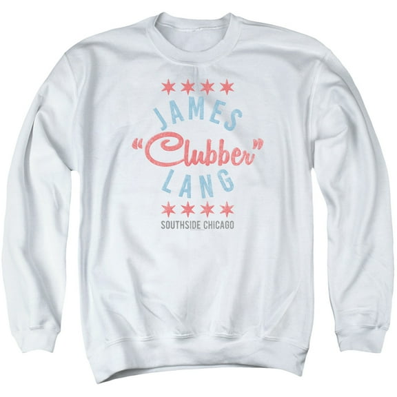 Rocky Iii Clubber Adult Crewneck Sweatshirt White