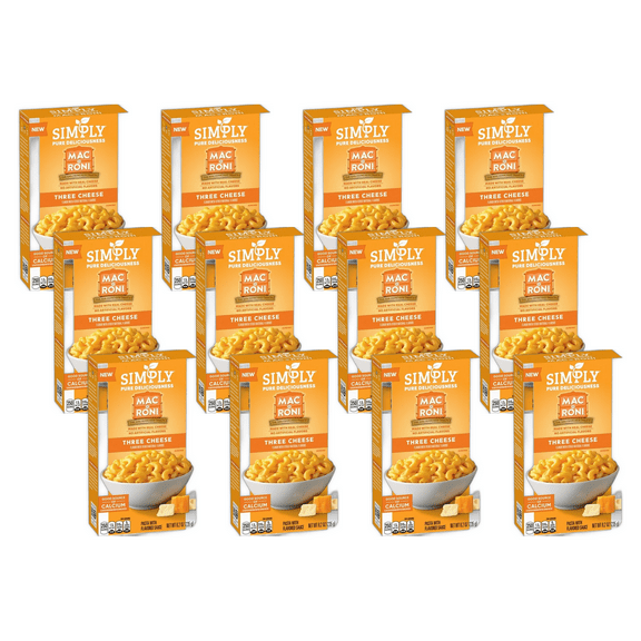 (Pack of 12) Simply Mac and Cheese Three Cheese 8.2 oz