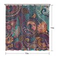 thumbnail image 5 of Multicolor Paisley Pattern Shower Curtain 72"x72" ,Bathroom Decorative Shower Curtains Set with 12 Hooks,Modern Waterproof Washable Shower Curtain, 5 of 6
