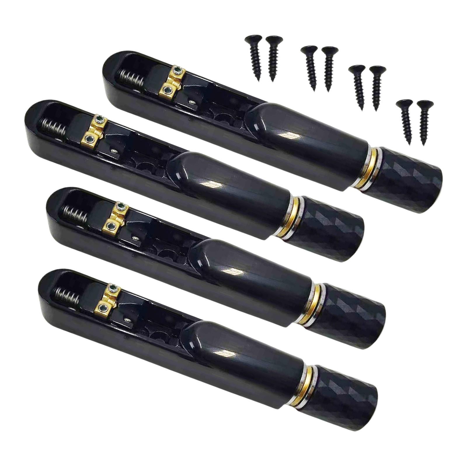 Headless Electric Guitar Bridge String Lock Tailpiece Set Zinc Alloy Compact Design for Bass Guitar Upgrades