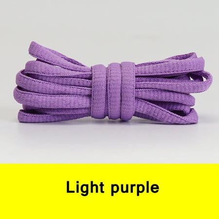 

Oval Sneakers Shoe Laces Semicircle Sports Shoelaces Classic Round Shoelace Adult Unisex Woven Casual Boots Laces Shoestrings Light purple 120cm
