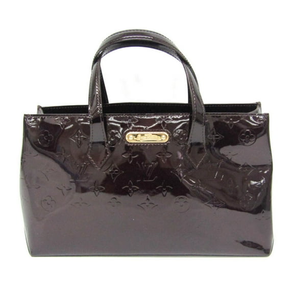Pre-Owned Louis Vuitton Monogram Vernis Wilshire PM M93641 Women's Handbag Amarante