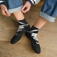 thumbnail image 3 of Naloa White Black Sheep skull Ankle Socks for Women Non Slip Socks No Show Socks Classic Low Cut Casual Socks Casual Socks, 3 of 7