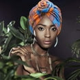 thumbnail image 2 of Kabuer African Head Wraps Comfortable and Breathable Unisex Head Wrap Colorful Fabric Multicolored, 4 PCS, 2 of 7