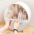 thumbnail image 4 of Makeup Storage Organizer Box，Cosmetics Storage Display Rack With Drawer，Waterproof, Dustproof, Elegant Display Cabinet，Suitable For Bathroom Countertop, Bedroom Dresser, 4 of 6